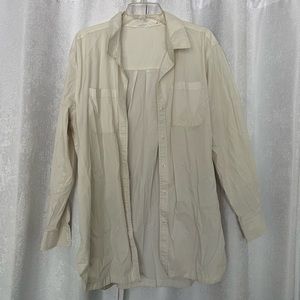 Athleta crème button down! Size XL